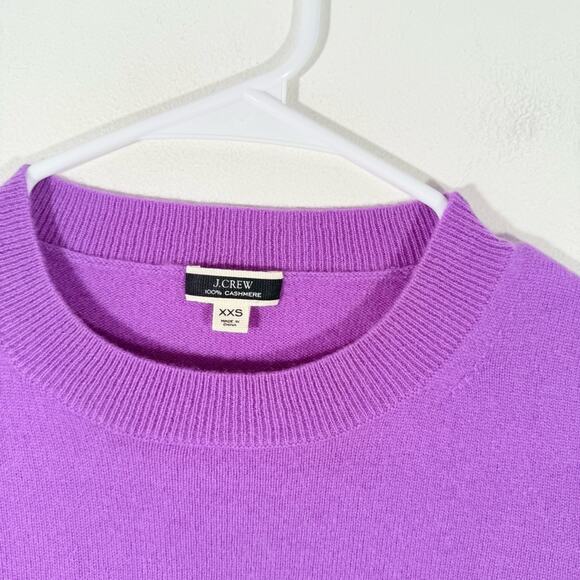 J. Crew Violet Purple 100% Cashmere Crewneck Sweater Size XXS K1313 - Picture 4 of 10
